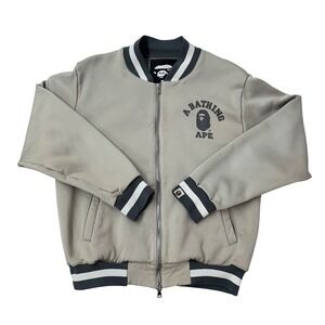 A Bathing Ape BAPE Y2K Varsity Bomber Jacket Men's Size Small Authenticated
